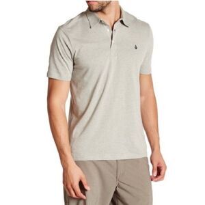 Volcom Banger Polo Heather Gray Small NWT